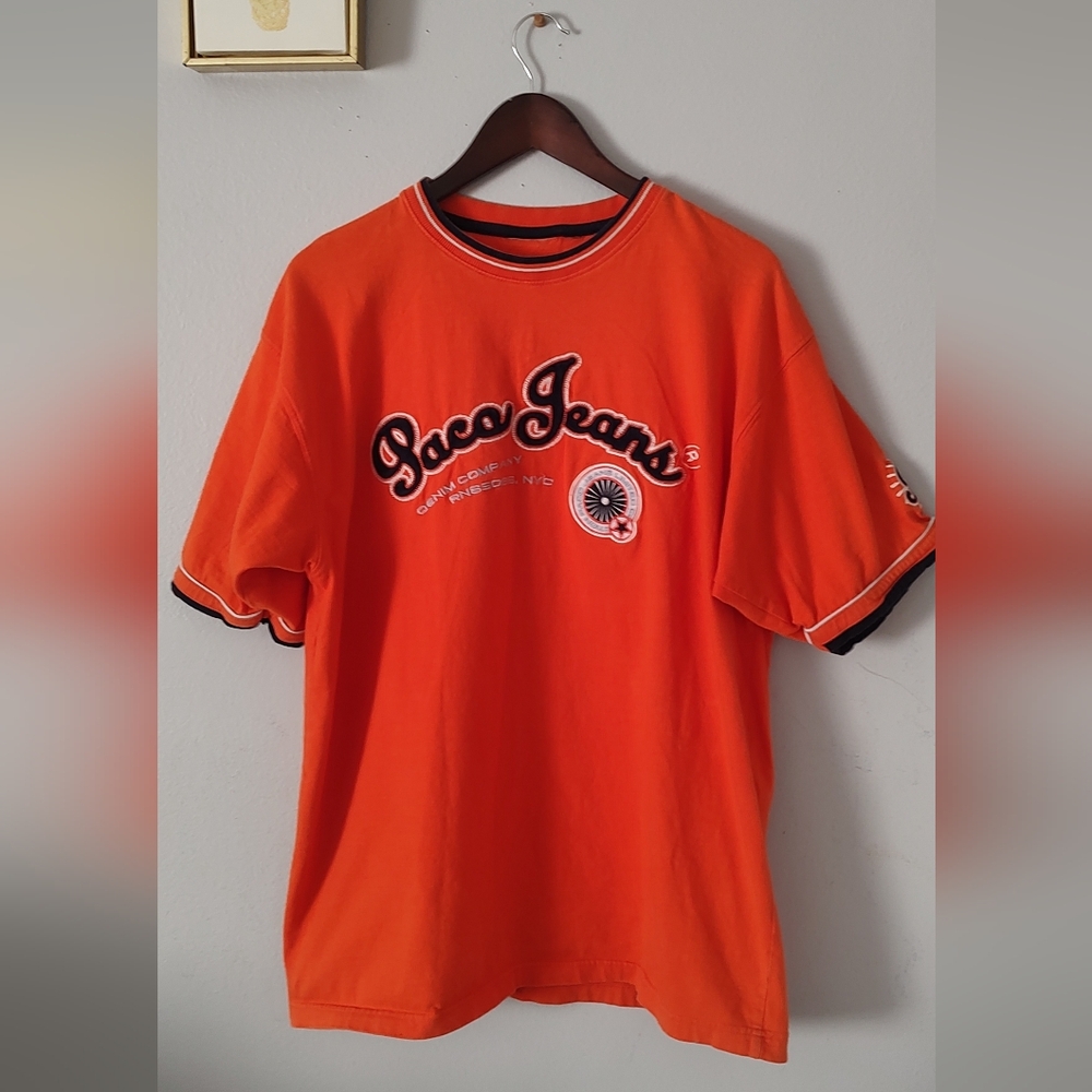 Paco Jeans Men's Vibrant Orange Tee